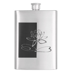 Flasque Yin Yang Black Lotus Blossom