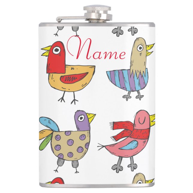 Flasques 4 Oiseaux amusants Thunder_Cove (Devant)