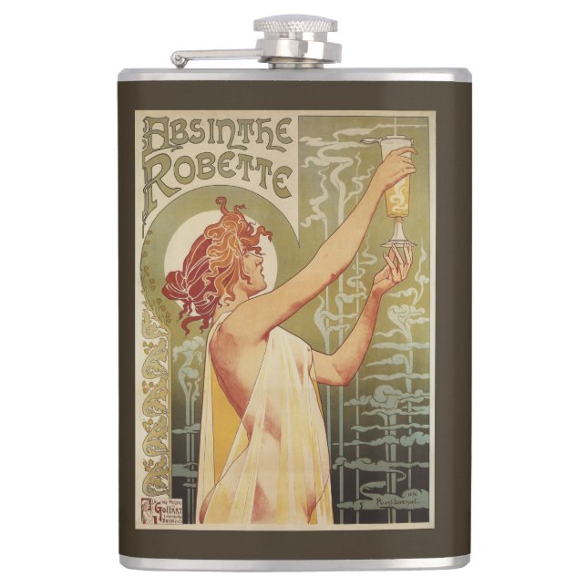 Flasques Affiche de publicité d'absinthe de Robette (Devant)