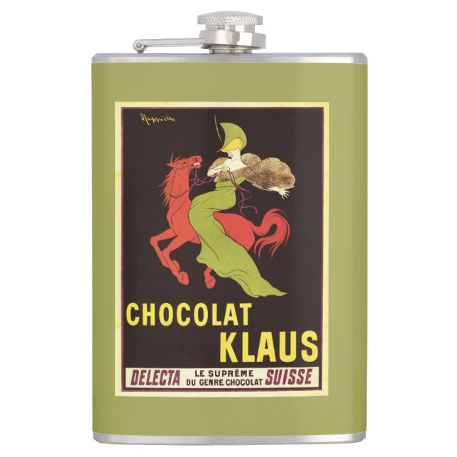 Flasques Affiche de publicité de Chocolat Klaus (Devant)