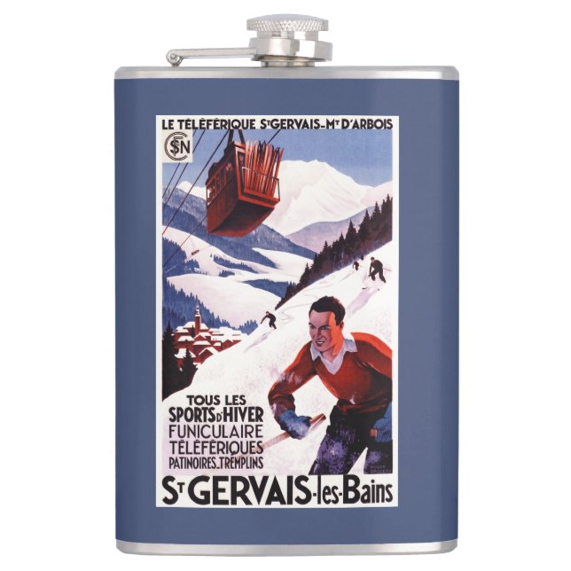 Flasques Affiche ferroviaire de promo de funiculaire de (Devant)