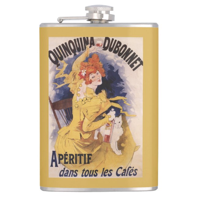 Flasques Affiche promotionnelle d'apéritif de Quinquina (Devant)