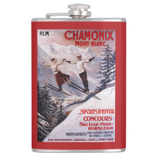 Flasques Affiche promotionnelle de ski