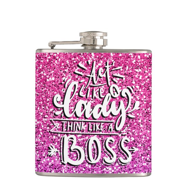 FLASQUES AGISSEZ COMME UNE FEMME PENSANT COMME UN BOSS PERS (Devant)