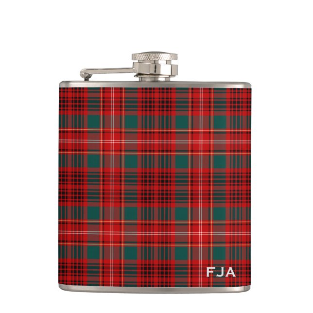 Flasques Ainslie Tartan Monogramme (Devant)