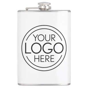 Flasques Ajouter Votre Logo Entreprise Moderne Minimaliste