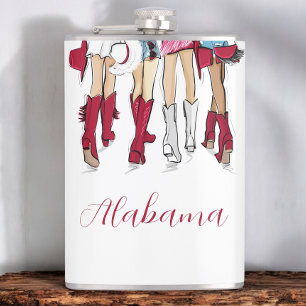 Flasques Alabama Dames mode Cowboy Boots Casquette Criminel