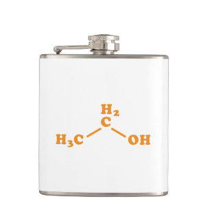 Flasques Alcool Éthanol Formule chimique moléculaire