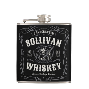 Flasques Alcool Vintage AJOUTER NOM Vieux Faucheur Whisky