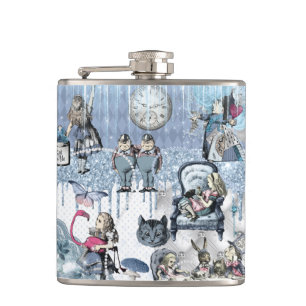 Flasques Alice au pays des merveilles Design de glace bleu