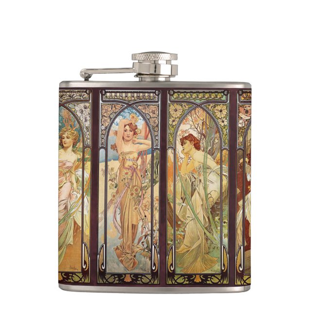 Flasques Alphonse Mucha, Le Temps du Jour (Devant)