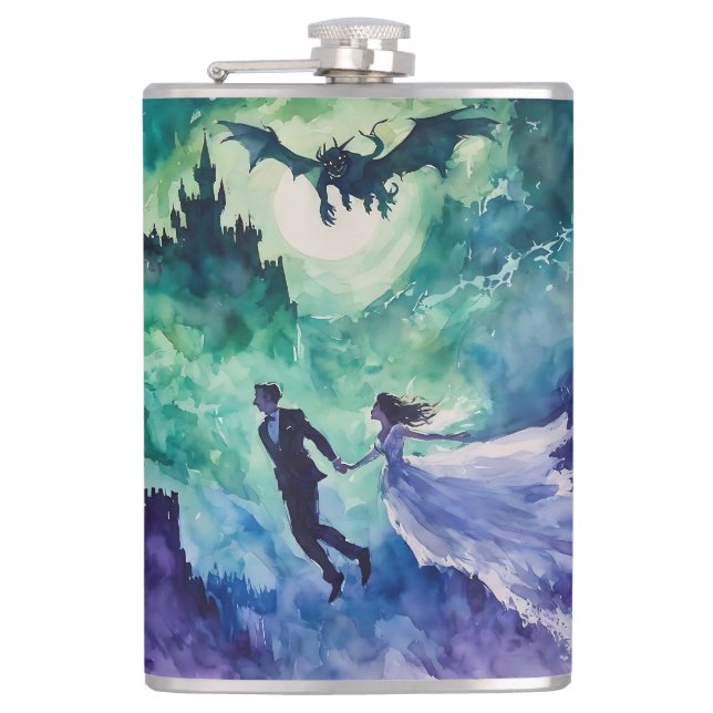 Flasques Amateurs de vol - Peinture aquarelle (Devant)