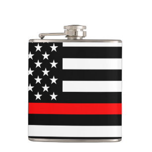 Flasques American Thin Red Line Graphic