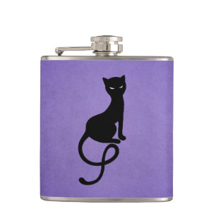 Flasques Amoureux des chats gothique Evil Kitty Purple