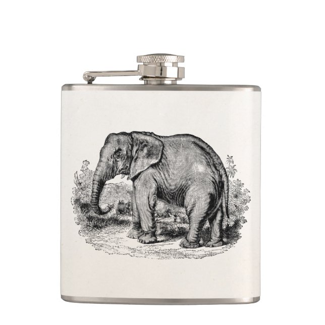 Flasques Animaux d'éléphants personnalisés par éléphant (Devant)