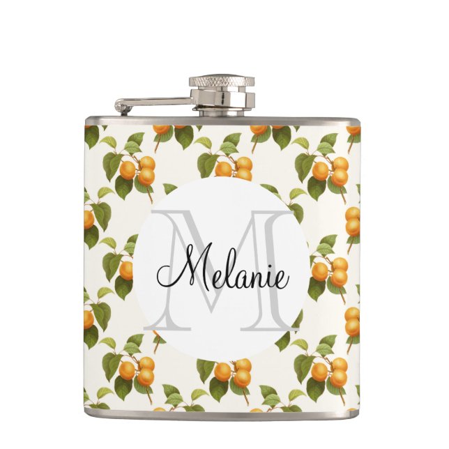 Flasques Apricots orange vintage (Devant)