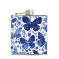 Aquarelle papillon bleu