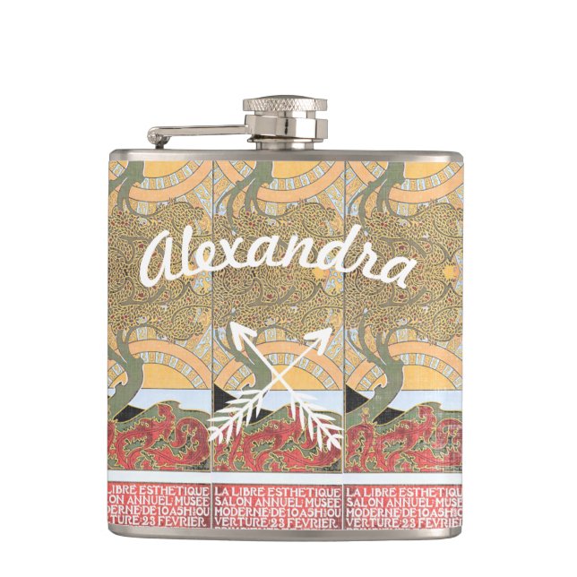 Flasques Arbre à flèches Art déco croisé (Devant)