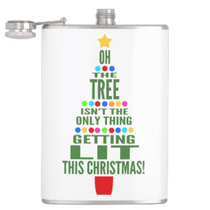 Flasques Arbre de Noël amusant   Obtenir un Humour de vacan