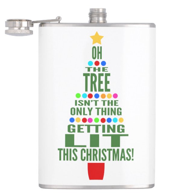 Flasques Arbre de Noël amusant | Obtenir un Humour de vacan (Ouvert)