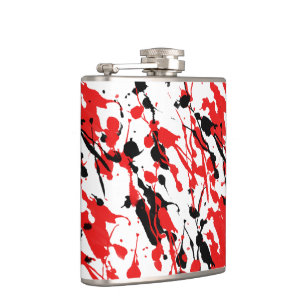 Flasques Arceau et goutte rouge et noir