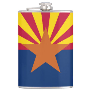 Flasques Arizona Drapeau : Réglage de Star Sun, État du cui