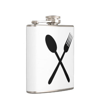 Flasques Art croisé par ensemble de cuillère et de couverts