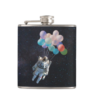 Flasques Astronaute Stars & Space Colorful Balloons