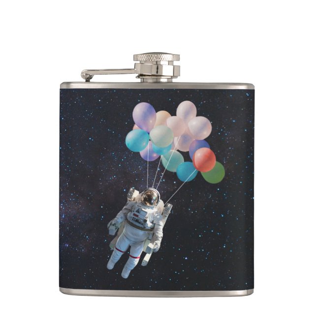 Flasques Astronaute Stars & Space Colorful Balloons (Devant)