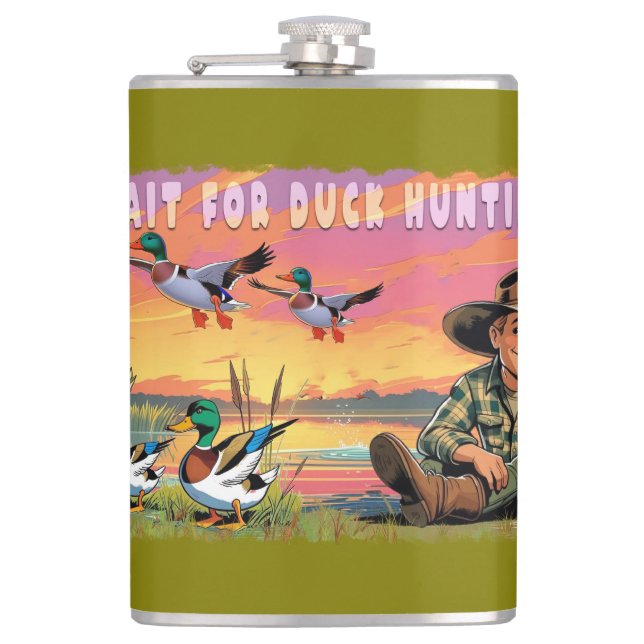 Flasques Attendons la Mug de la saison de chasse au canard (Devant)