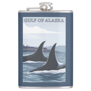 Flasques Baleines #1 - le golfe d'Alaska d'orque