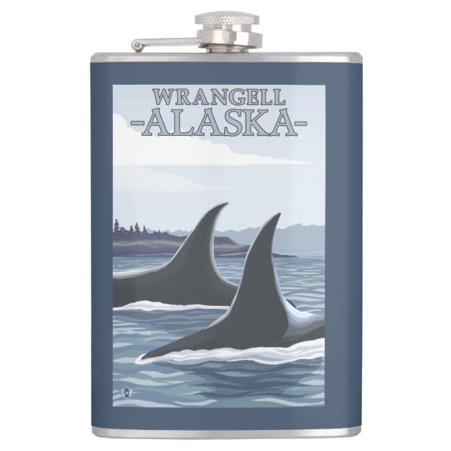 Flasques Baleines #1 - Wrangell, Alaska d'orque (Devant)