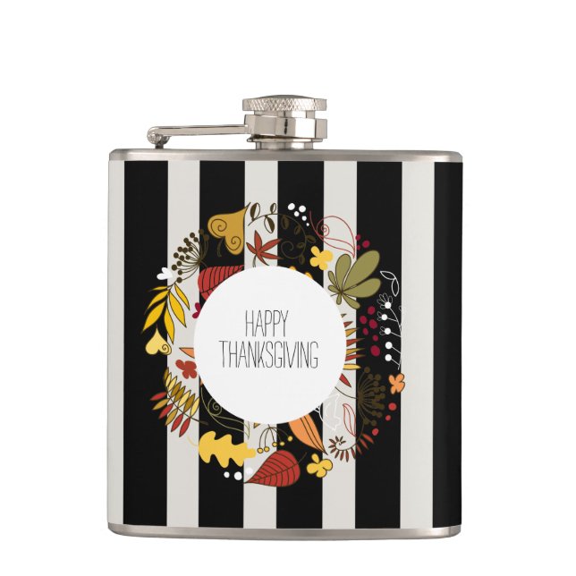 Flasques Bandes De bon thanksgiving Et Wreath (Devant)