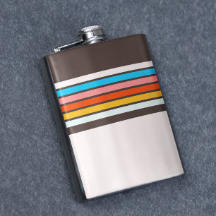 Flasques Bandes de style Vintage multicolore foncé