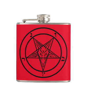 Flasques Baphomet Pentagramme Fiole satanique