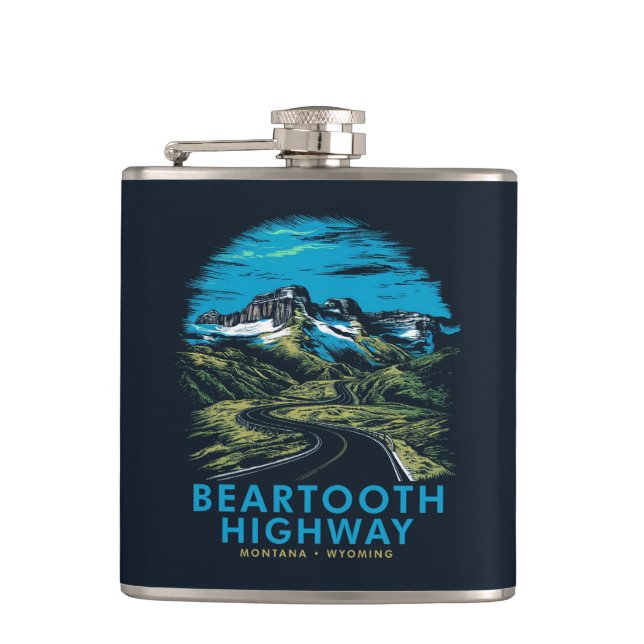 Flasques Beartooth Highway Montana Wyoming Vista (Devant)