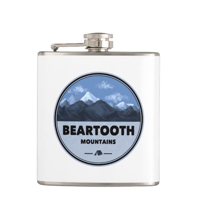 Flasques Beartooth Mountains Montana Wyoming Camping (Devant)