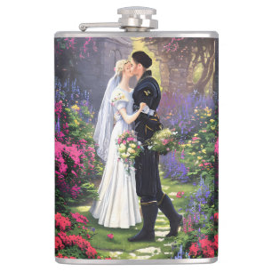Flasques Beau Couple dans le Parc