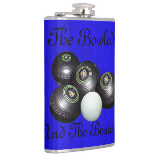Flasques Beau logo de Bowls de pelouse,