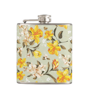 Flasques Beau motif floral lumineux élégant