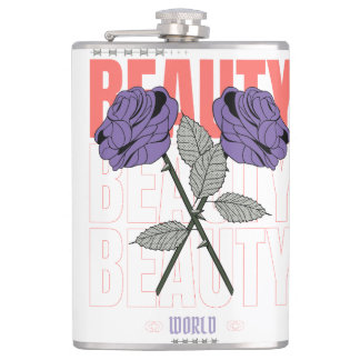 Flasques Beauté World Shirt - Rose gothique Design esthétiq