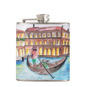 Flasques Belle main venise peinte