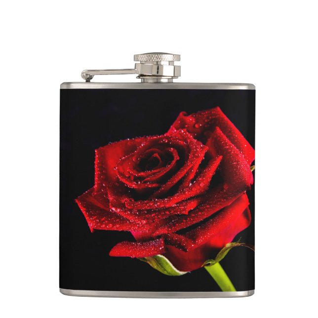 Flasques Belle rose rouge (Devant)