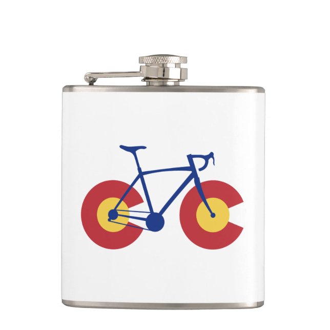 Flasques Bicyclette Drapeau du Colorado (Devant)