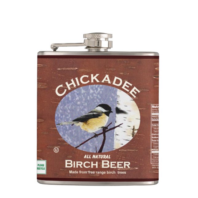 Flasques Bière de bouleau à poulet (Devant)