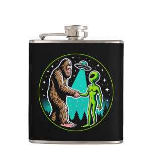 Flasques Bigfoot Alien Alliance - Funny Scifi Cryptid