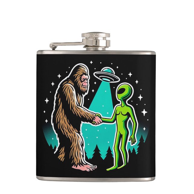 Flasques Bigfoot rencontre un Alien (Devant)