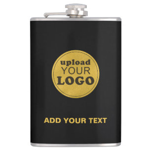 Flasques Black Professional Custom Business Logo Company