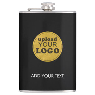 Flasques Black Professional Custom Business Logo Company