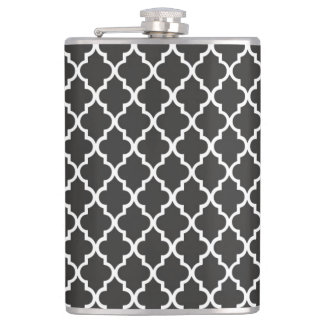 Flasques Black Quatrefoil